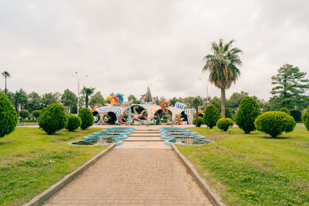 Batumi, Georgia - September 14, 2025 Colorful cafe. High quality photoの写真素材