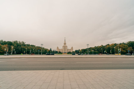 Moscow State University. Russia, Moscow - 2 Oct 2025. High quality photoの写真素材