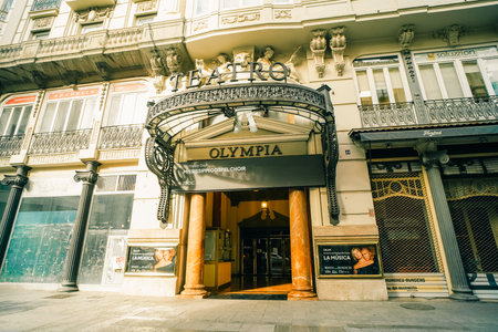 Valencia, Spain - October 16, 2025 Olympia Theater or Teatro Olympia in Valencia. . High quality...