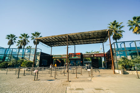 Valencia - Valencian Community - Spain 21st August 2025 Bioparc Valencia Entrance. . High quality photoのeditorial素材