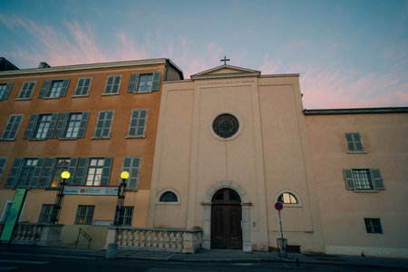 Lyon, France - 3 nov 2025 The Basilica of Notre-Dame of Fourviere in Lyon. High quality photoのeditorial素材