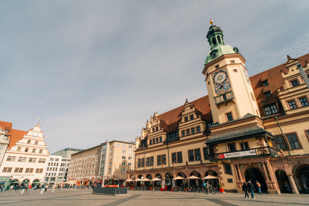 Old Town Hall and Market, Leipzig, Saxony, Germany - 2 Oct 2025. High quality photoのeditorial素材