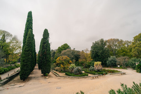 Montpellier Botanical Garden in France. High quality photo