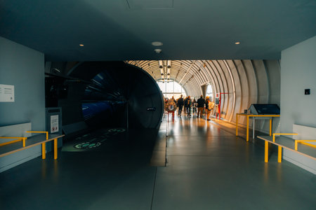 Geneva, Switzerland - Dec 2 2025 CERN - European Organization for Nuclear Research - Globe of Science and Innovation - Geneva, Switzerlandのeditorial素材