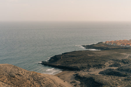 Beautiful coastal view near Playa Montana Pelada beach in Tenerife, Canary islands, Spain. Travel concept. High quality photoの写真素材