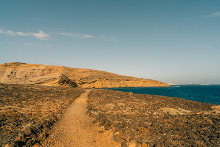 Beautiful coastal view near Playa Montana Pelada beach in Tenerife, Canary islands, Spain. Travel concept. High quality photoの写真素材