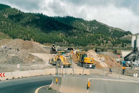 cement plant near Santiago del Teide, tenerife - 1 Dec 2025. High quality photoのeditorial素材