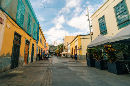 Architecture of Santa Cruz de Tenerife, Canary Islands, Spain - 1 Dec 2025. High quality photoのeditorial素材