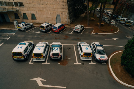 Citroen municipal police in Montpellier, France - 1 Dec 2025. High quality photoのeditorial素材