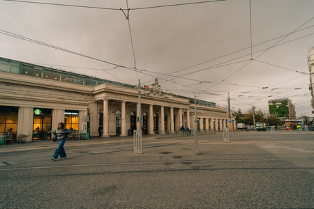 Montpellier, France, may 18, 2025 : Exterior view of Montpellier Saint-Roch train station. High quality photoのeditorial素材