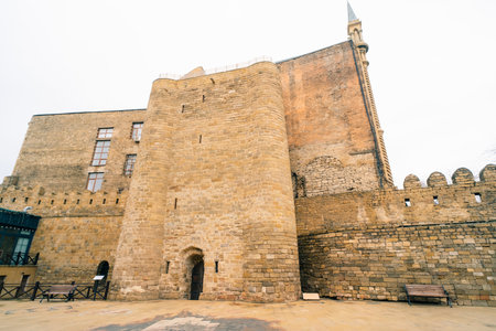 Traditional stone houses, fortress, and restored village streets in Ramana. A peaceful Azerbaijani heritage site with preserved architecture and cultural charm. Baku, Azerbaijan - 1 Dec 2025の写真素材