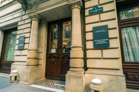 Baku, Azerbaijan - 1 Dec 2025 A view of the National Museum of History of Azerbaijan in Baku, the capital of Azerbaijan. High quality photoのeditorial素材