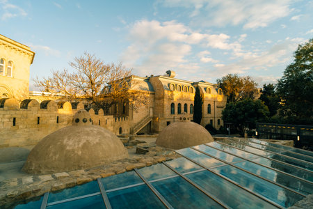 Capture of the sulfur bath in the Old Town Baku, Azerbaijan. 05/01/2025. High quality photo