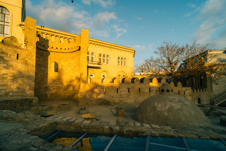 Capture of the sulfur bath in the Old Town Baku, Azerbaijan. 05/01/2025. High quality photoの写真素材