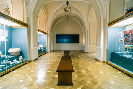 Baku, Azerbaijan - 1 Dec 2025 A view of the National Museum of History of Azerbaijan in Baku, the capital of Azerbaijan. High quality photoのeditorial素材