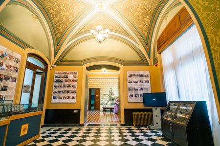 Baku, Azerbaijan - 1 Dec 2025 A view of the National Museum of History of Azerbaijan in Baku, the capital of Azerbaijan. High quality photoのeditorial素材