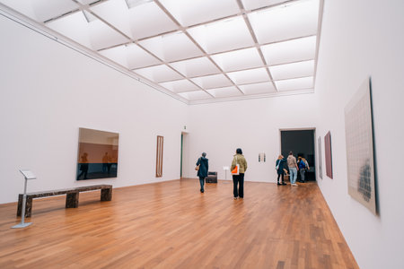 Bonn, Germany - 1 Dec 2025 North Rhine-Westphalia. The interiors of The Kunstmuseum Bonn. High...