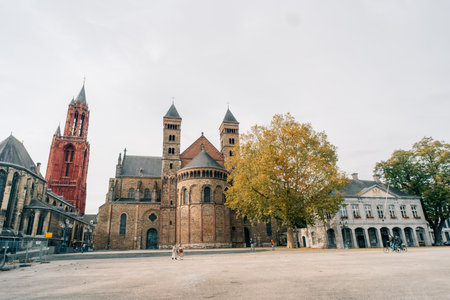 Maastricht, Netherlands, Church of St. Servatius Basilica of Saint-Servatius. High quality photoの写真素材