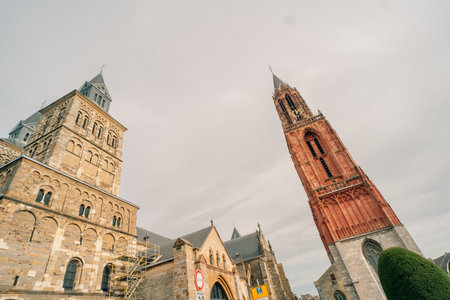 Maastricht, Netherlands, Church of St. Servatius Basilica of Saint-Servatius. High quality photoの写真素材