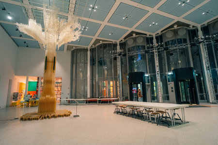 2 oct 2025 - North Rhine-Westphalia, Bonn The Bundeskunsthalle in the morning. . High quality photo