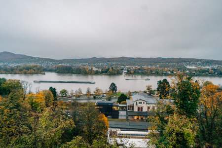 Remagen, Germany - Oct 1 2025 Interior of Arp Museum Bahnhof Rolandseck in Remagen, Germany. High quality photoの写真素材