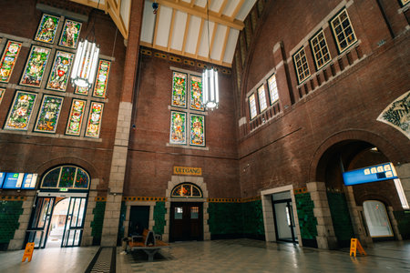 Picture of the train station of Maastricht, Netherlands - 1 Oct 2025. High quality photo