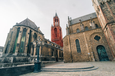 Maastricht, Netherlands, Church of St. Servatius Basilica of Saint-Servatius. High quality photoの写真素材