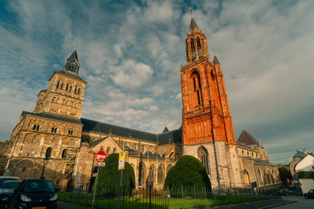 Maastricht, Netherlands, Church of St. Servatius Basilica of Saint-Servatius. High quality photoの写真素材