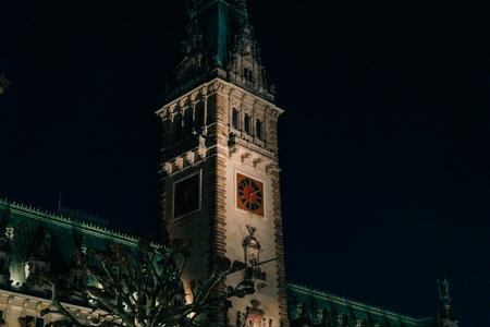 The City Hall of the Free and Hanseatic City of Hamburg, Germany - 1 Oct 2025. It is the Seat of the Government of Hamburg and as such, the Seat of one of Germany's 16 State Parliaments.の写真素材