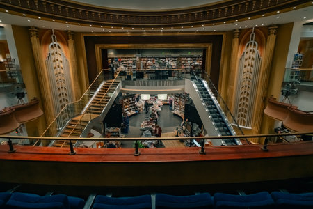 The Thalia bookstore in the former Metropol cinema on the market square in Bonn, germany - 1 Oct...