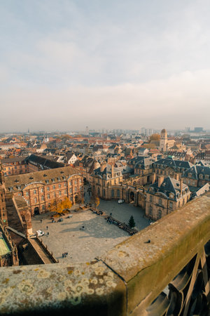 Overview on the Facade of the Palace Rohan, Strasbourg, France - 1 Oct 2025. High quality photoの写真素材