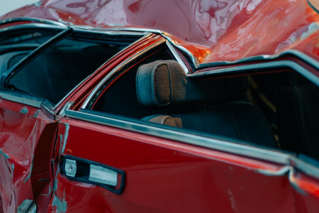 Car accident crash, Car accident protection, Claim collision, Auto emergency. Crashed car claim...