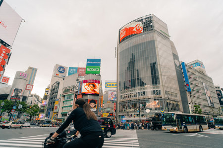 TOKYO, JAPAN - JULY 2 2025 Shibuya Modi Marui City Building. High quality photoのeditorial素材
