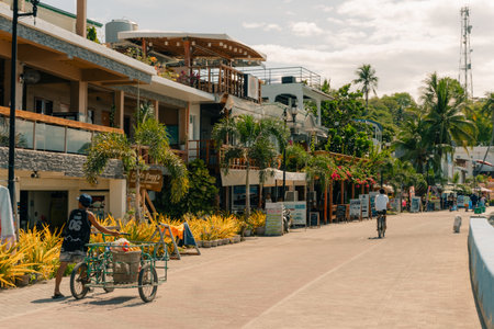 Puerto Galera, Philippines - May 3, 2025 a tourist destination. High quality photoのeditorial素材