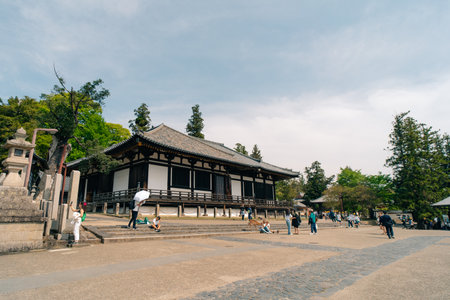 Japan, Nara - 2 May 2025 Nara Park and Todaiji Temple, Todaiji Complex. High quality photoのeditorial素材