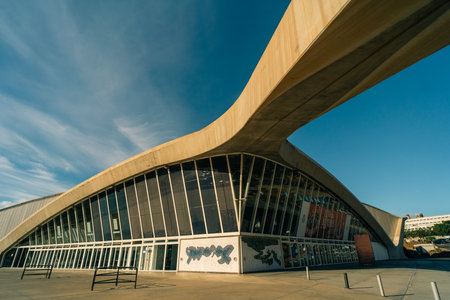 Santa Cruz de Tenerife, Recinto Ferial and the city view, Tenerife, Spain - 2 Dec 2025. High quality photoのeditorial素材