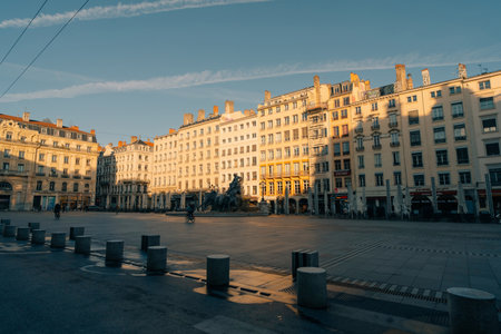Lyon, France - 13th Sep, 2025 Landmarks of the city. View of City Hall on Place des Terreaux on...