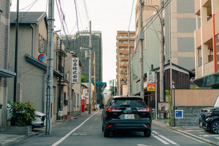 Kyoto, Japan - Oct 1, 2025 small street. High quality photo