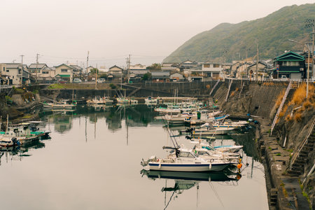 The city of Muroto on the island of Shikoku in Japan - October 1, 2025. High quality photoの写真素材