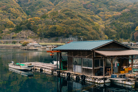 Japanese Traditional Port Town in shikoku, japan - 1 May 2025. High quality photo