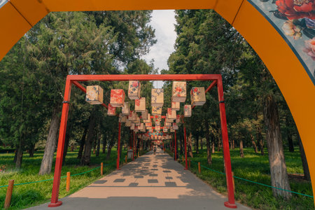 Jingshan Park in Beijing, China. - May 2, 2025. High quality photoのeditorial素材