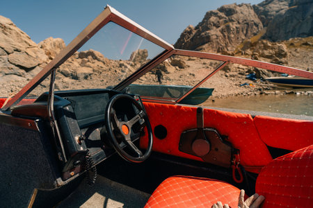 View on Kol-suu lake in Naryn Region Kyrgzstan. High quality photoの写真素材