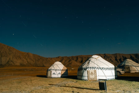 Kurumduk valley, Naryn province, Kyrgyzstan, Central Asia.の写真素材