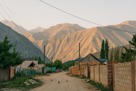 Kyzyl Oi Village, Kyrgyzstan - 25th August 2025. High quality photoの写真素材
