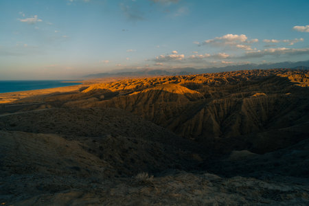 View on Ak-sai canyon in Issyk-kul region Kyrgyzstan . High quality photoの写真素材