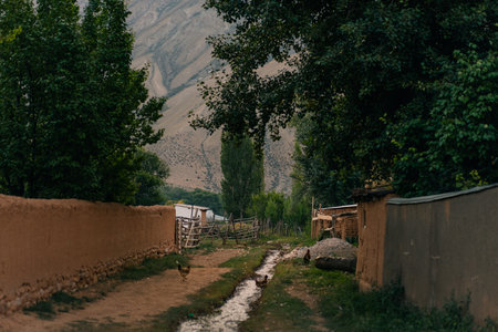 Kyzyl Oi Village, Kyrgyzstan - 25th August 2025. High quality photoの写真素材