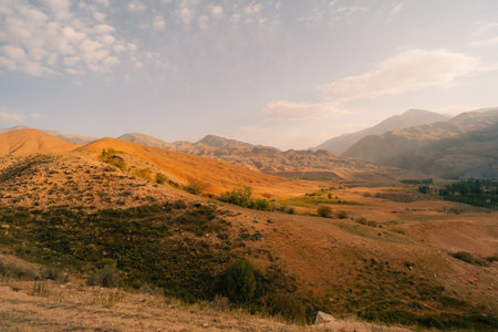 Kyzyl Oi Village, Kyrgyzstan - 25th August 2025. High quality photoの写真素材