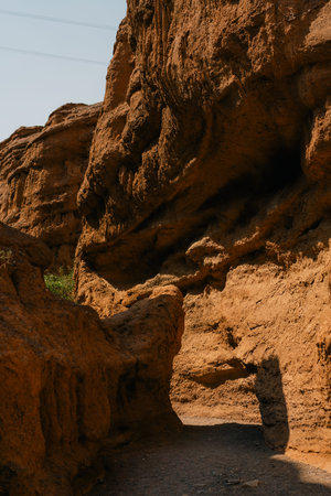 Kok-Moinok canyon in Kyrgyzstan in sunny day. High quality photoの写真素材