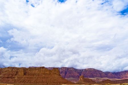 On the road to the Grand Canyon. Arizona, USA.の写真素材
