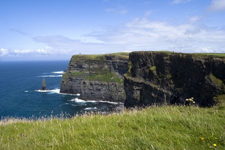 Magnificent view of the Cliffs of Moher in Irelandの写真素材